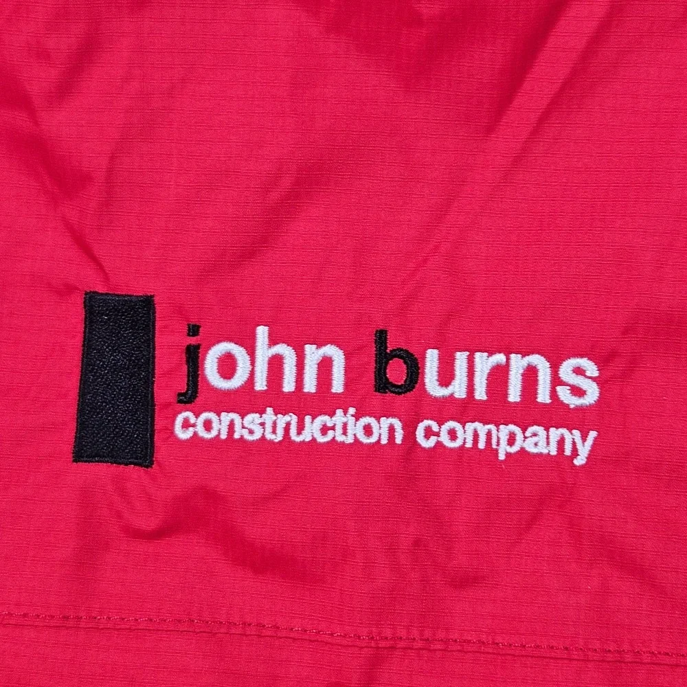 NEW North Face DryVent Rain Jacket Mens Medium Red Full Zip Hooded Waterproof